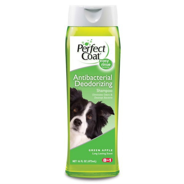 Perfect Coat Antibacterial Deodorizing Shampoo. Шампунь дезодорирующий антибактериальный для собак, 473. 8in1 (8в1)